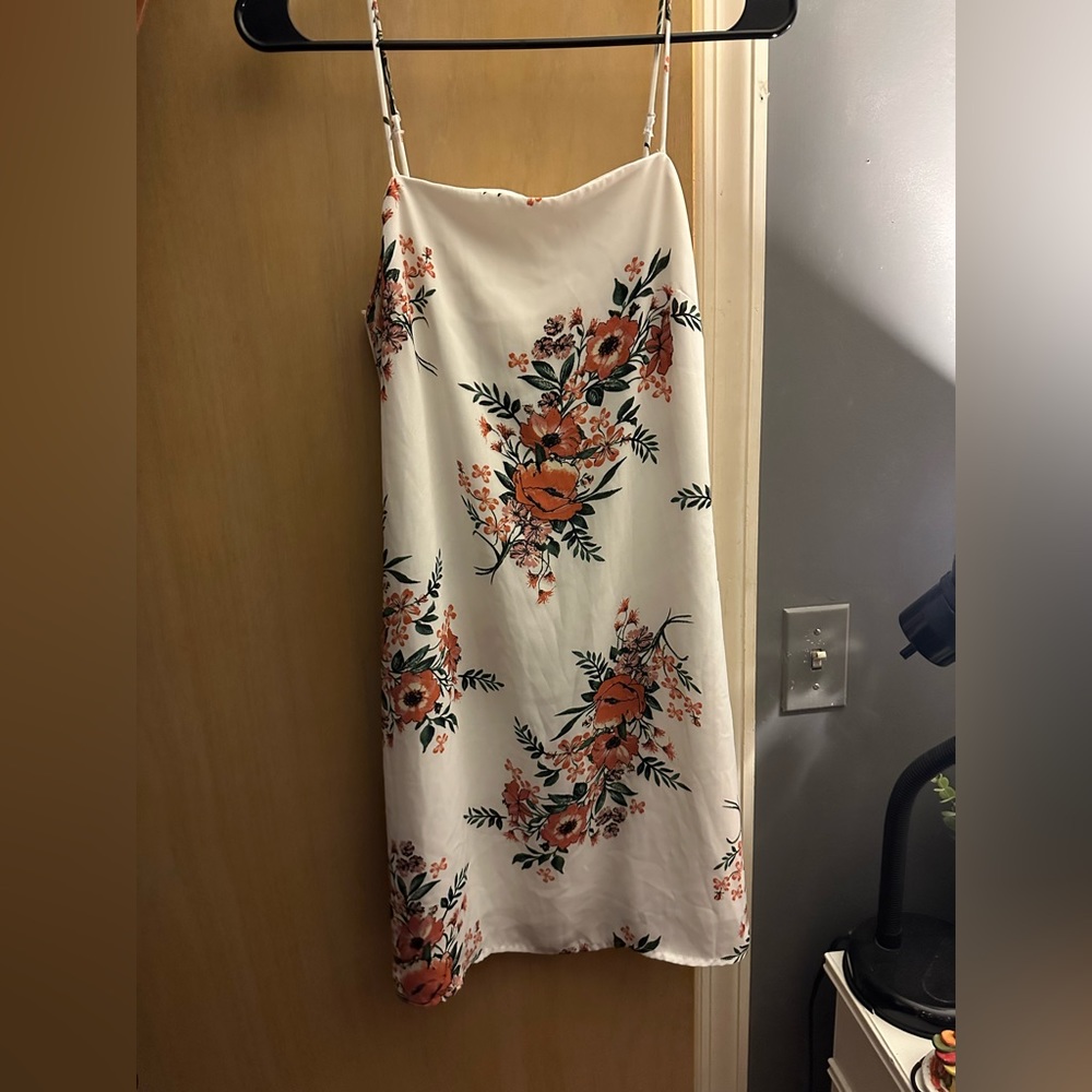 White floral dress size small
